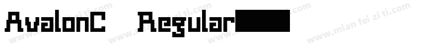 AvalonC Regular字体转换